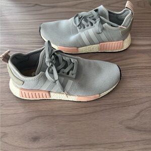 Adidas NMD Sneakers in Gray and Pink